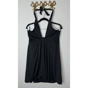 We Are We Wear Eco Edit Swimwear Swim Suit Dress NWT XL Black Swim Dress W